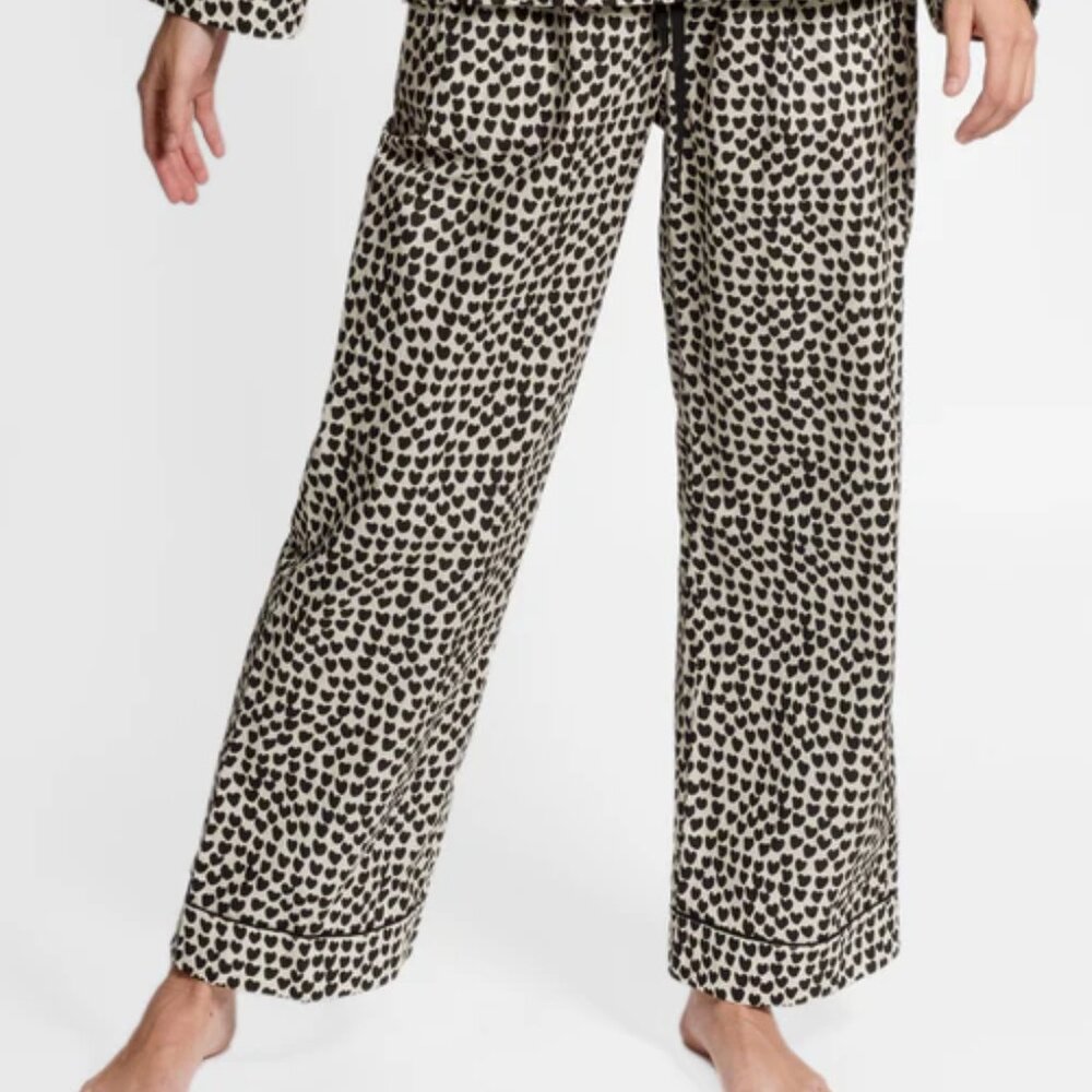 Frances Valentine Teddy Pajama Pant Baby Hearts XL NWT